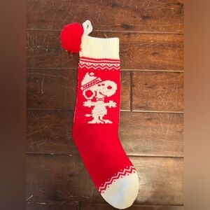 Vintage Christmas Snoopy Stocking